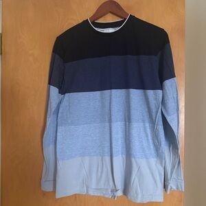 Denim & Flower Men's Blue and Gray Long Sleeve Shirt